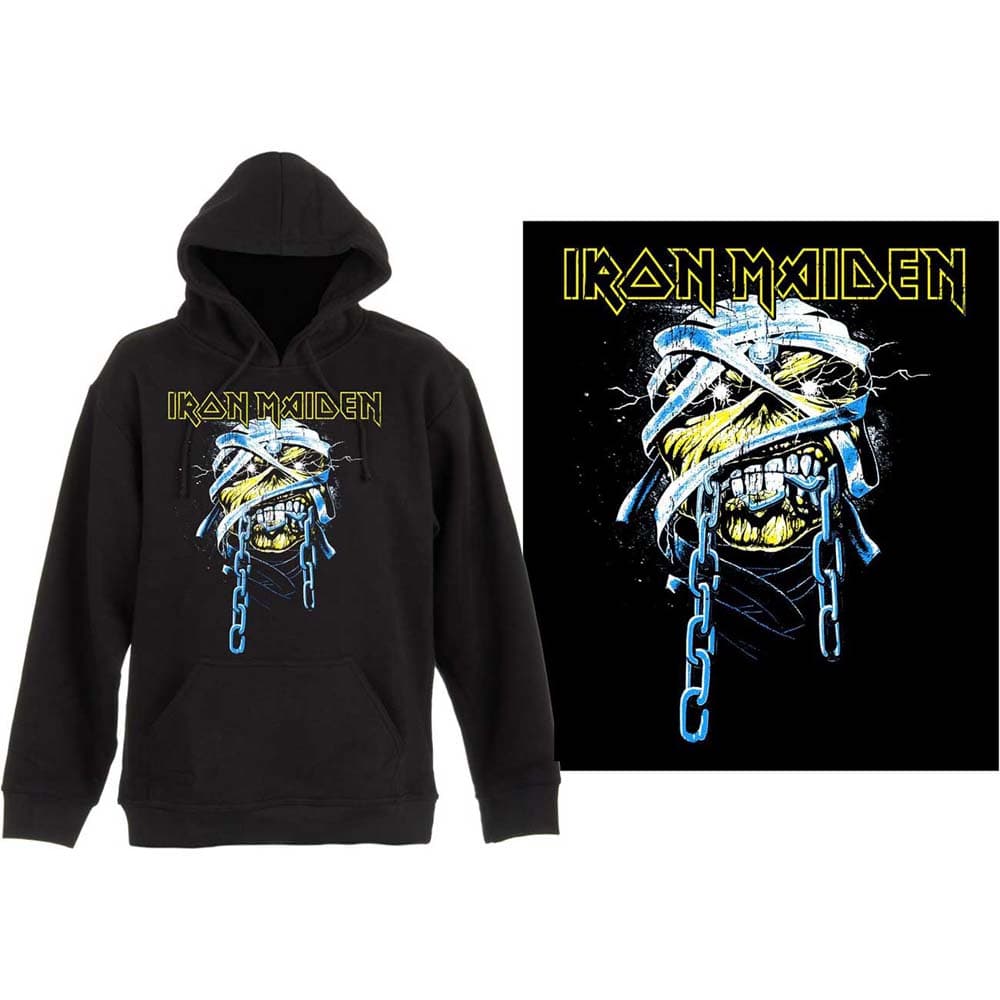 Iron Maiden Unisex Pullover Hoodie: Powerslave (X-Large)