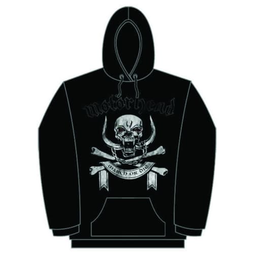 Motorhead Unisex Pullover Hoodie: March or Die (X-Large)