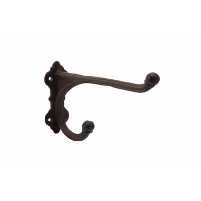CGB Giftware Large Traditional Hat & Coat Cast Iron Double Hook