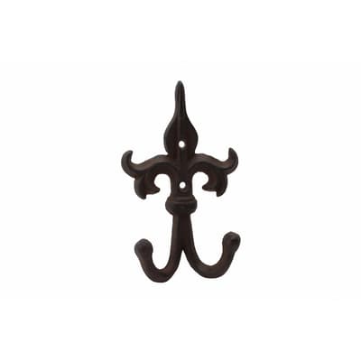 CGB Giftware Large Traditional 2 Pronged Cast Iron Hook