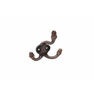 CGB Giftware Antique Style Bronze Mini Triple Wall Hook