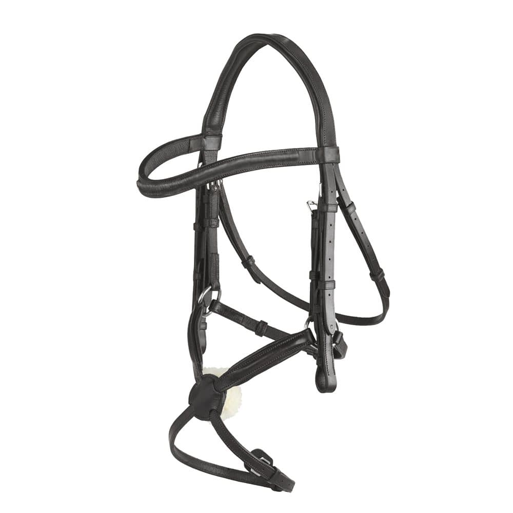 Mark Todd Plain Raised Bridle with Grackle Noseband