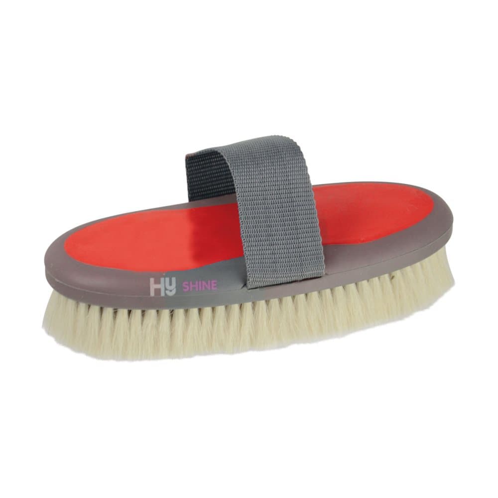 HySHINE Active Groom Goat Hair Body Brush