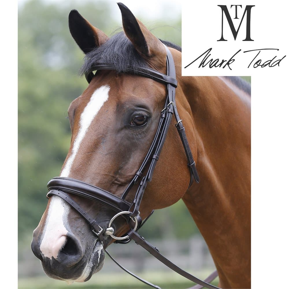 Mark Todd Piped Patent Performance Bridle with Flash Noseband