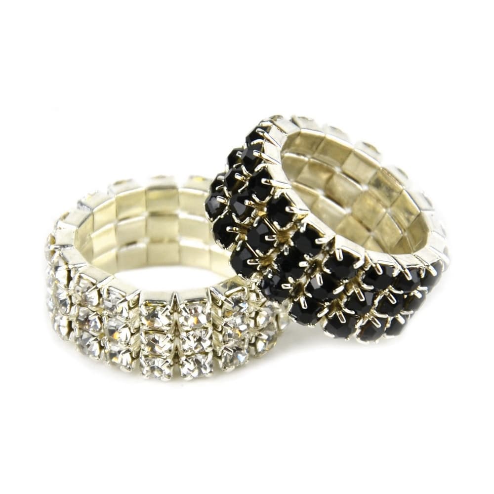 Lincoln Diamante Plaiting Bands (Pack of 20)