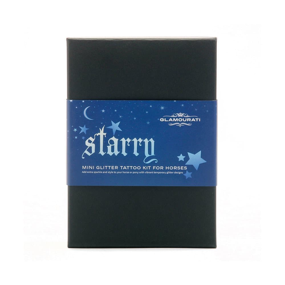 Glamourati Horse Glitter Quarter Marker Kit With Liquid Adhesive (14 Stencils)