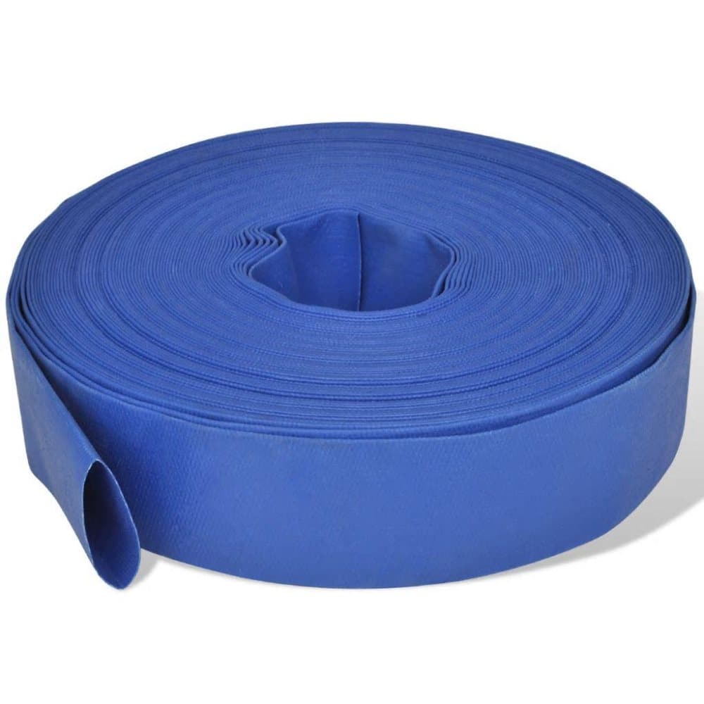 vidaXL Platt slang 50 2 PVC vattenleverans