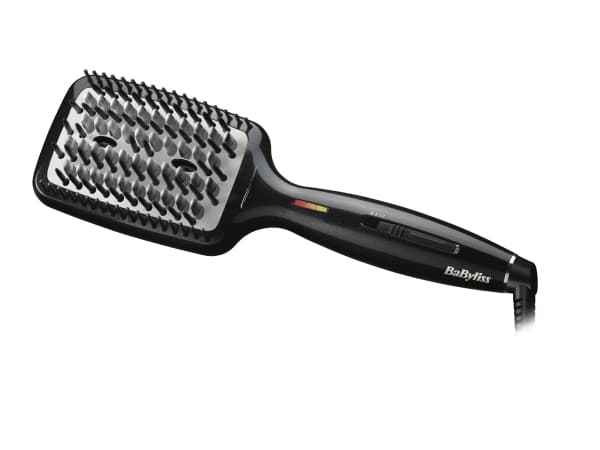 BaByliss Liss Brush 3D, Plattborste, Varm, 200 ° C, Svart, 160 ° C