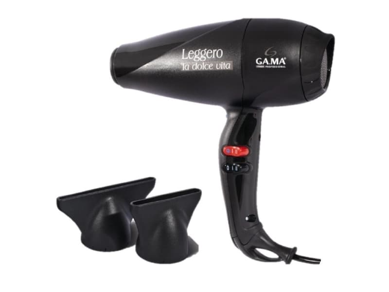 GA.MA LEGGERO, Svart, 3 m, 2100 W, 215 mm, 540 g