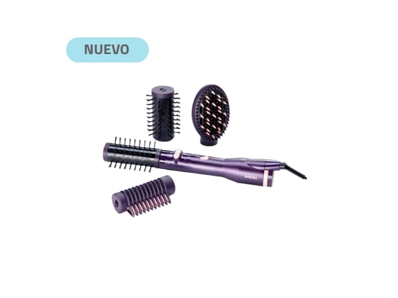 BaByliss AS540E, Hot air brush, Warm, Cone shaped, All hair, Dry hair, Purple