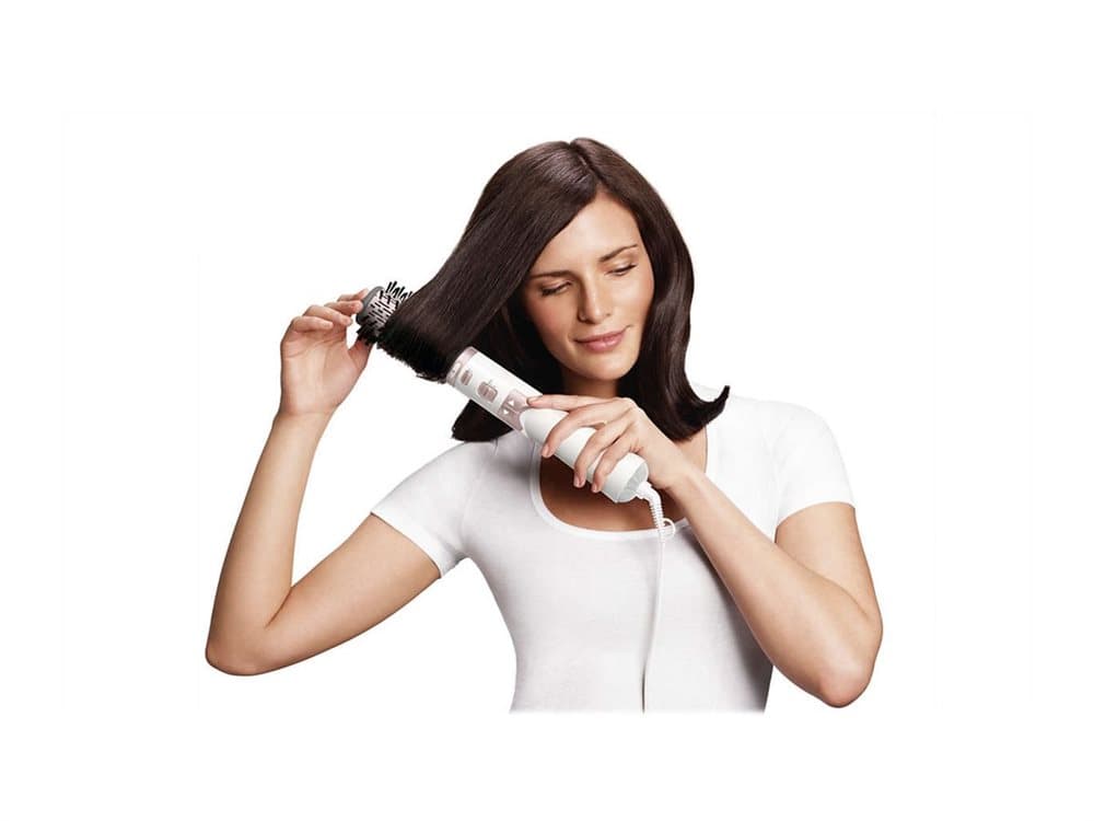 Philips Airstyler HP8664 - Elektrisk hårbørste - prinsessehvit / sølvtone