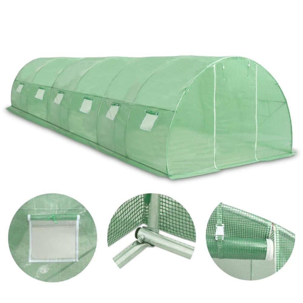 vidaXL drivhus 27 m² 900x300x200 cm