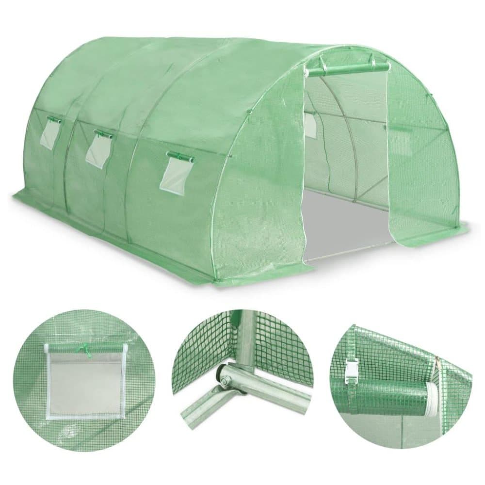 vidaXL drivhus 13,5 m² 450x300x200 cm