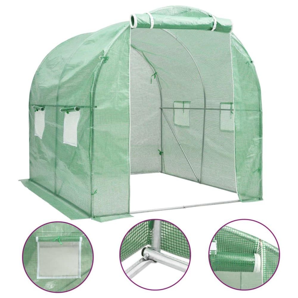 vidaXL drivhus 4 m² 2x2x2 m