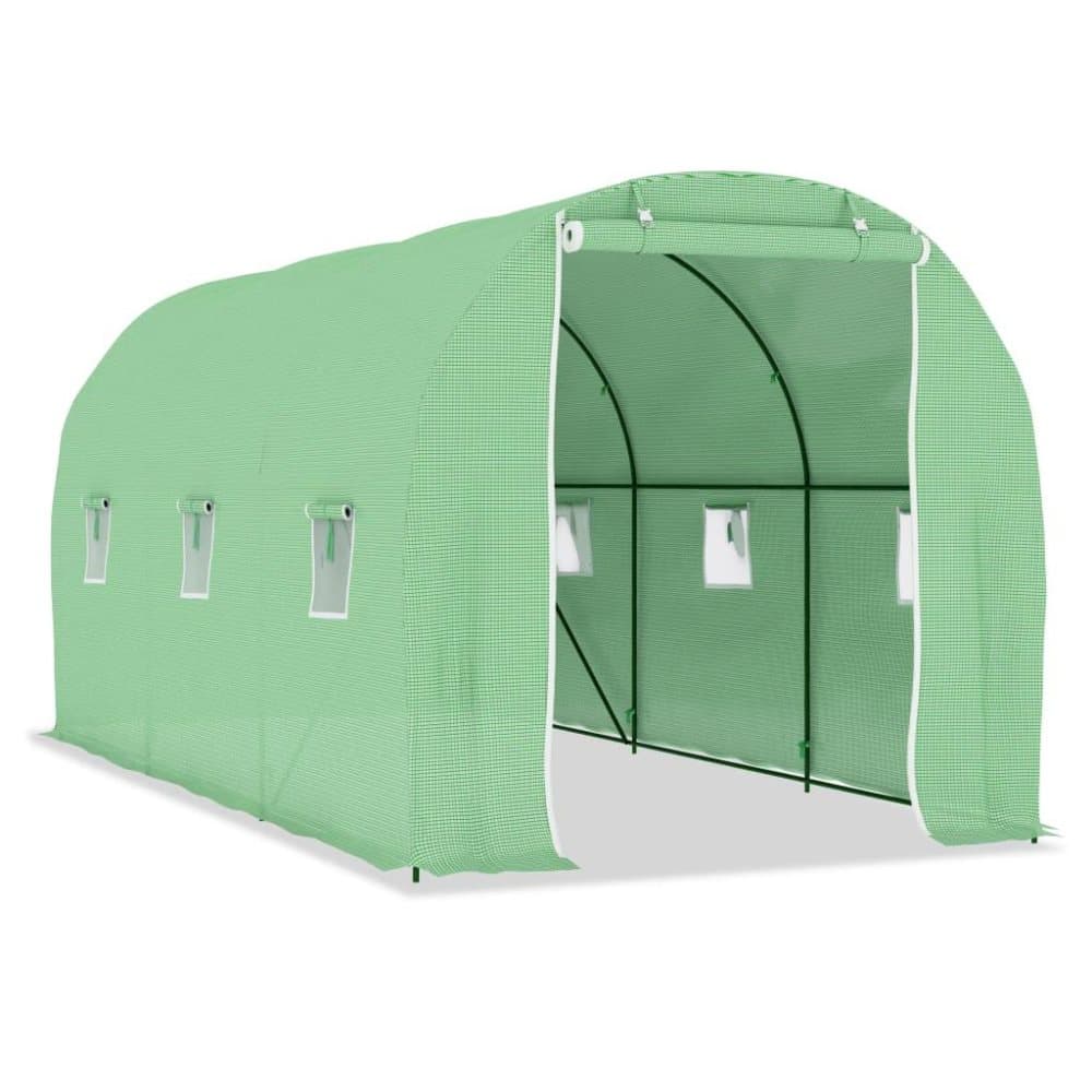 vidaXL drivhus 9 m² 4,5x2x2 m
