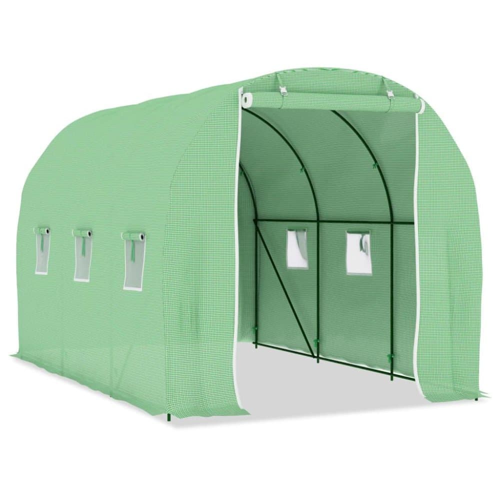 vidaXL drivhus 6,86 m² 3,43x2x2 m