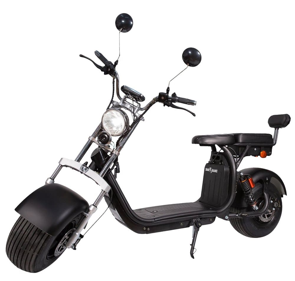Smart Balance ™ elektrisk scooter, SB50 Extend Range, autonomi 120 km, maksimal hastighed 25 km / t, 2 batterier, opladningstid 6 timer, aftagel
