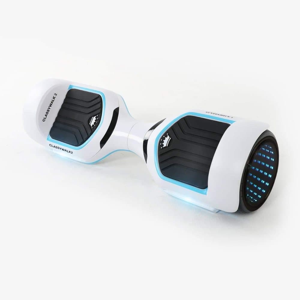 ClassyWalk® 2 LED Hoverboard - Hvit/Blå