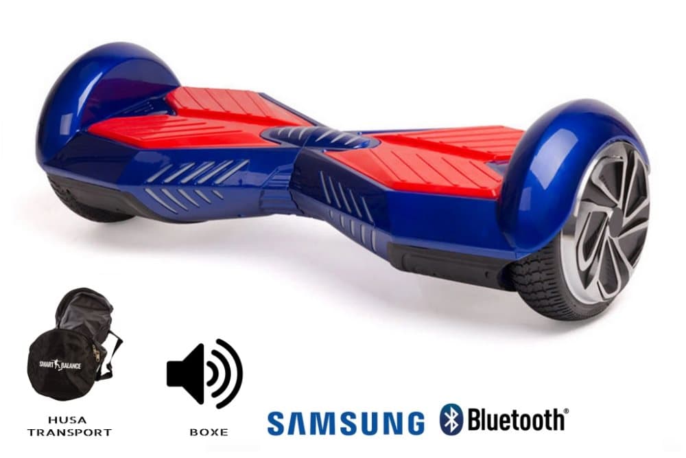 Hoverboard Smart Balance™ Premium Brand, Transformers Electro Blue, 6.5 tommer hjul, Bluetooth, Bærepose, 700 W strøm, 15 km rækkevidde