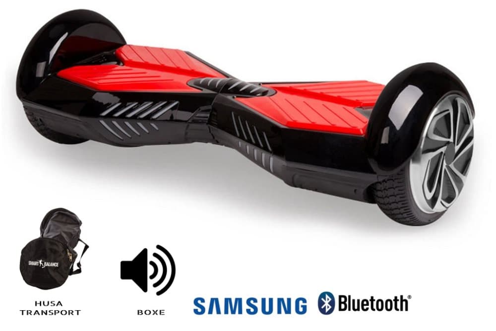 Hoverboard Smart Balance™ Premium Brand, Transformers Black, 6.5 tommer hjul, Bluetooth, Bærepose, 700 W strøm, 15 km rækkevidde