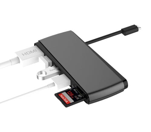 USB Type-C Multi Hub with Pass Through Charging