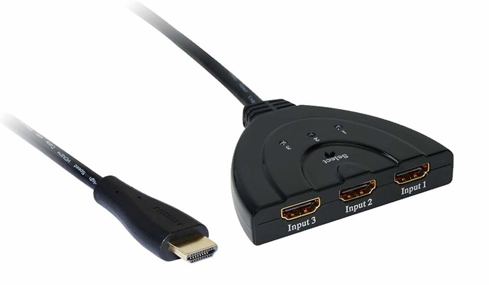 Ultra-high Performance 3 Ports Pigtail HDMI 4K2K Switcher 3x1 HDMI Switcher Hub, Support UHD 4K2K 1080P