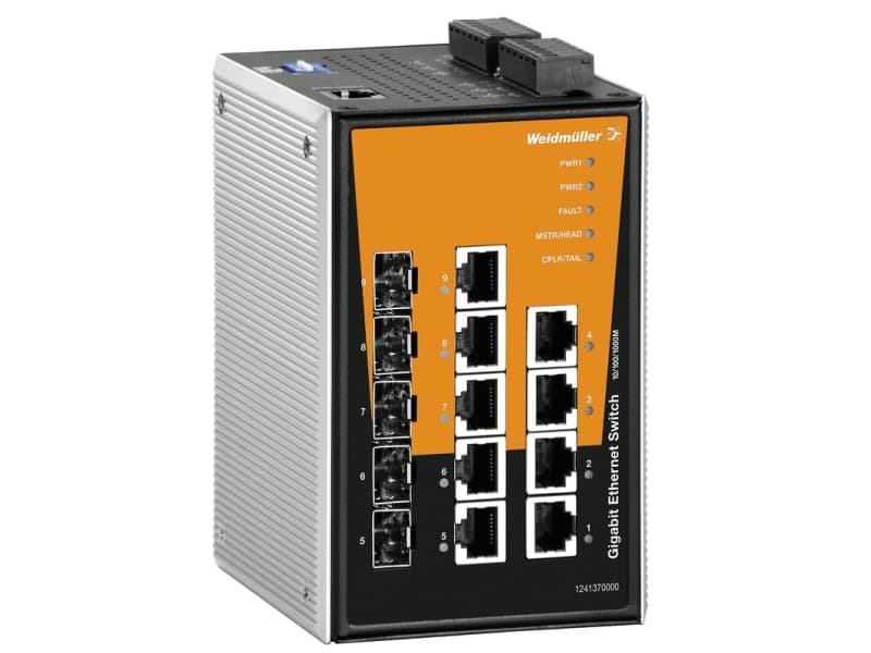 Weidmüller IE-SW-PL09M-5GC-4GT, Håndtert, Gigabit Ethernet (10/100/1000)