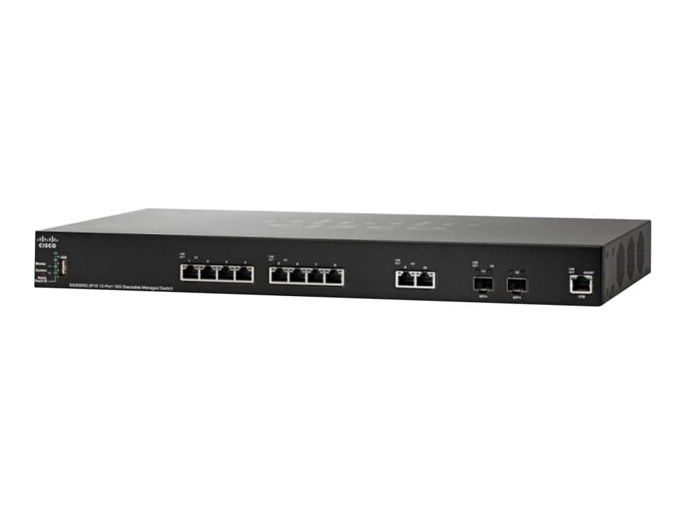 Cisco Small Business SG350XG-2F10 - Switch - Administrerad - 10 x 10GBase-T + 2 x kombo 10 Gigabit SFP+ - skrivbordsmodell, rackmonterbar