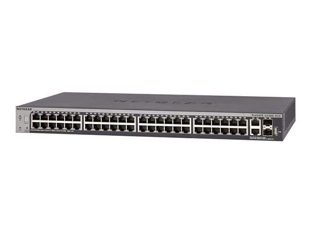 NETGEAR S3300-52X - Switch - smart - 48 x 10/100/1000 + 2 x 10Gb Ethernet + 2 x 10Gb Ethernet SFP+ - rackmonterbar - AC 100/230 V