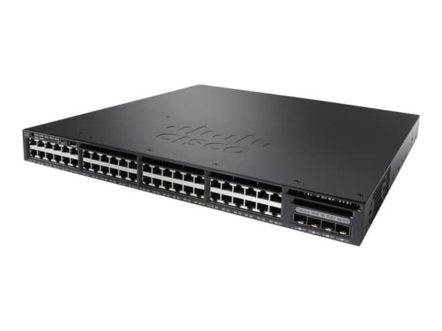Cisco Catalyst 3650-48TS-S - Switch - L3 - Administrerad - 48 x 10/100/1000 + 4 x SFP - skrivbordsmodell, rackmonterbar