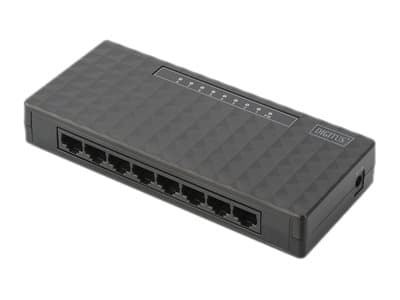DIGITUS Fast Ethernet Desktop switch DN-50022-1 - Switch - 8 x 10/100 - stasjonær