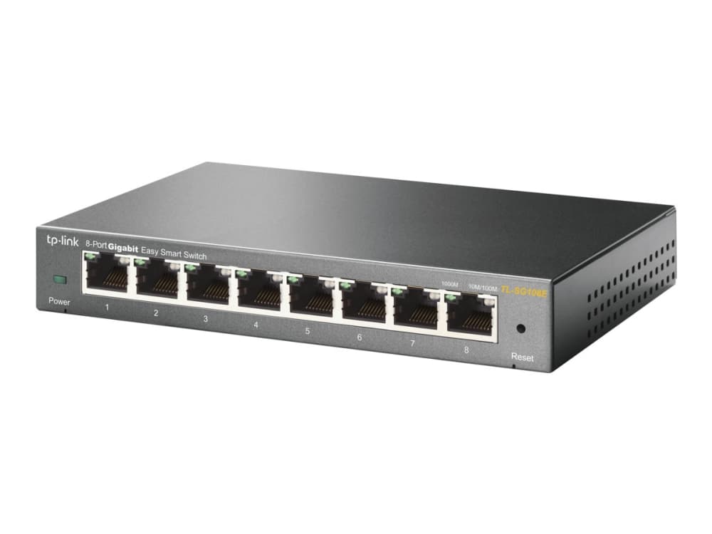 TP-LINK JetStream TL-SG108E Easy Smart Switch - Switch - Unmanaged - 8 x 10/100/1000 - desktop v1.0