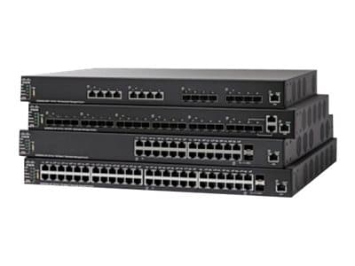 Cisco 550X Series SF550X-24MP - Switch - L3 - Administrerad - 24 x 10/100 (PoE+) + 2 x kombo 10 Gigabit SFP+ + 2 x SFP+ - rackmonterbar - PoE+ (382 W