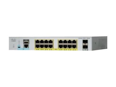 Cisco Catalyst 2960L-16PS-LL - Switch - Styrt - 16 x 10/100/1000 + 2 x Gigabit SFP (opplink) - stasjonær, rackmonterbar - PoE+ (120 W)