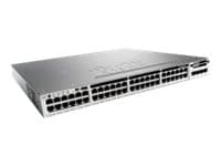 Cisco Catalyst 3850-48T-E - Switch - L3 - Styrt - 48 x 10/100/1000 - stasjonær, rackmonterbar