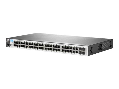 Bild av HPE Aruba 2530-48G - Switch - Administrerad - 48 x 10/100/1000 + 4 x Gigabit SFP - skrivbordsmodell, rackmonterbar, väggmonterbar