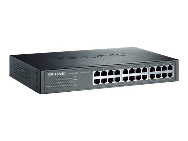 TP-Link TL-SG1024D - Switch - 24 x 10/100/1000 - stasjonær, rackmonterbar