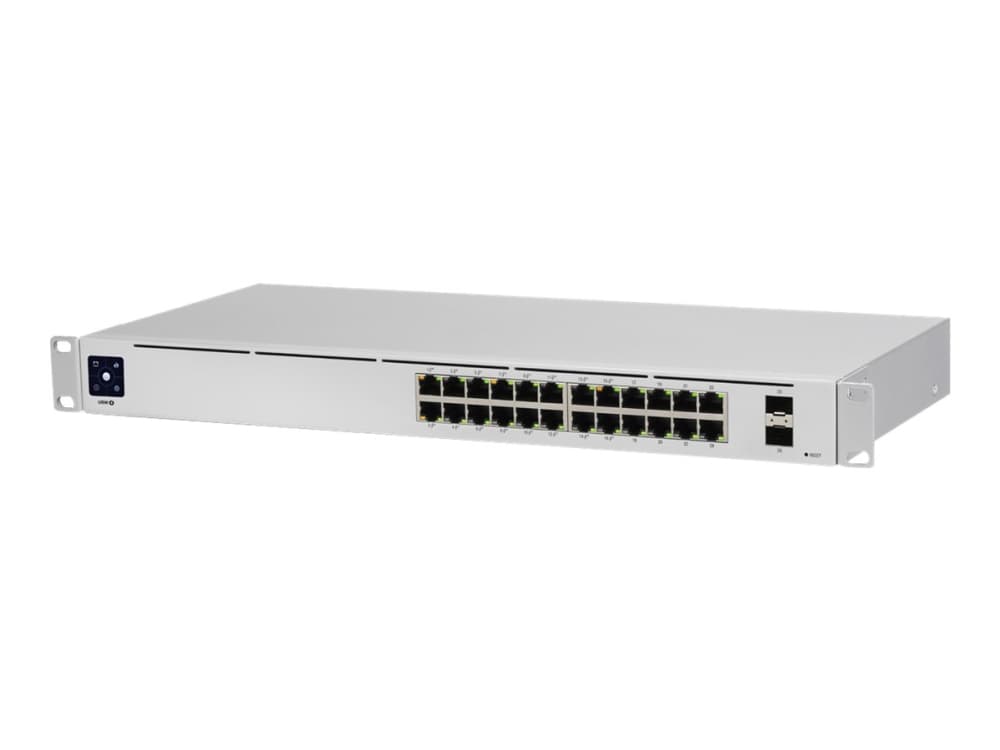 Ubiquiti UniFi Switch USW-24-POE - Switch - Administrerad - 24 x 10/100/1000 (16 PoE+) + 2 x Gigabit SFP - skrivbordsmodell, rackmonterbar - PoE++ (9