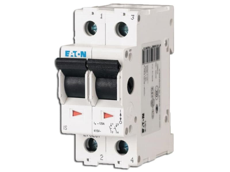 2-polet 63 A 2 x brydekontakt, 2 x sluttekontakt 240 V/AC Eaton 276275