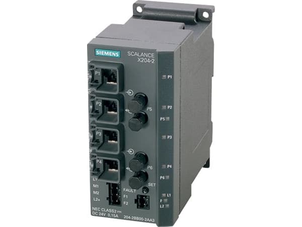 Siemens SCALANCE X204-2 Industrial Ethernet Switch 10 / 100 Mbit/s