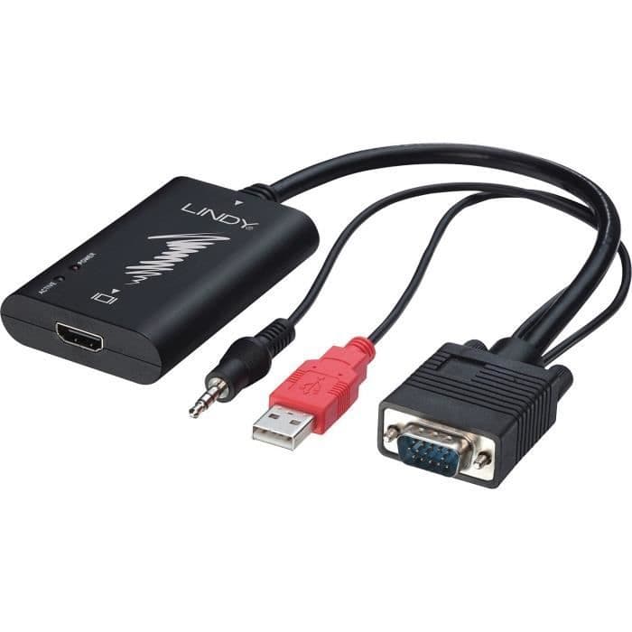 LINDY VGA & ljud till HDMI-omvandlare