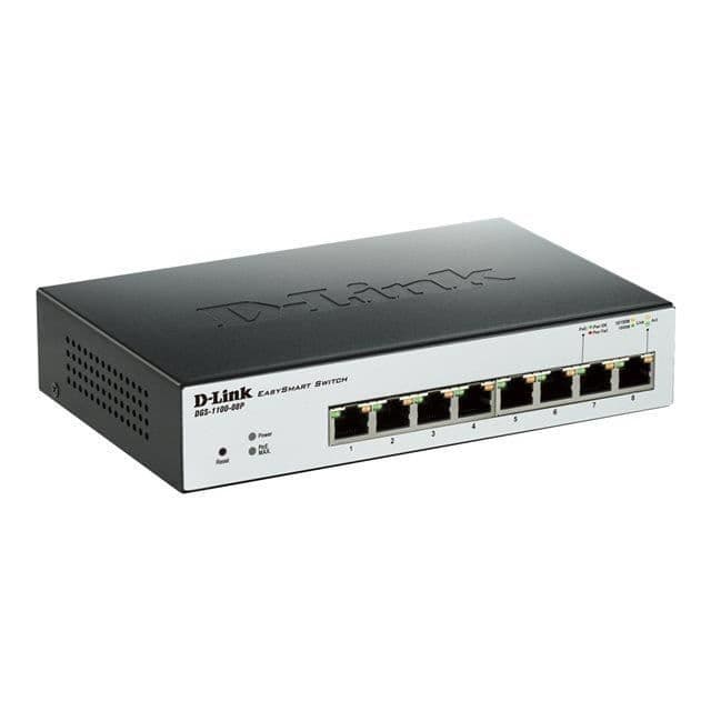 D-LINK switch Easy Smart 8 porte - DGS-1100-08P - 10/100/1000 Mbps Poe