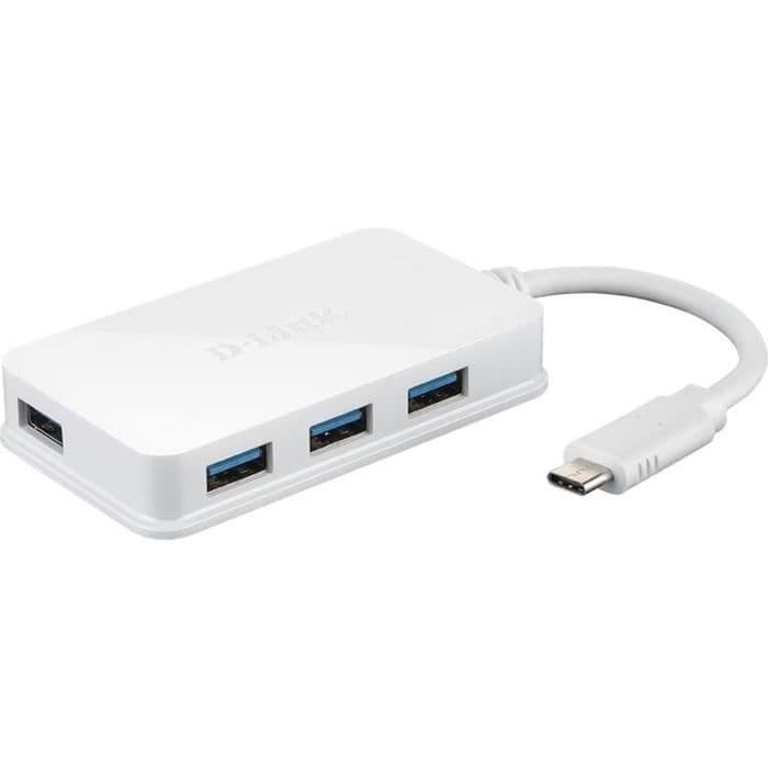D-LINK USB-C hub til 4-port USB 3.0 højhastigheds 5 Gbps overførsler USB 2.0 / 1.1 / 1.0 kompatibel (DUB-H410)