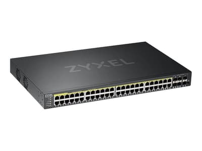 Zyxel GS2220-50HP - Switch - Styrt - 44 x 10/100/1000 (PoE+) + 4 x kombo-Gigabit SFP + 2 x Gigabit SFP - rackmonterbar - PoE+ (375 W)