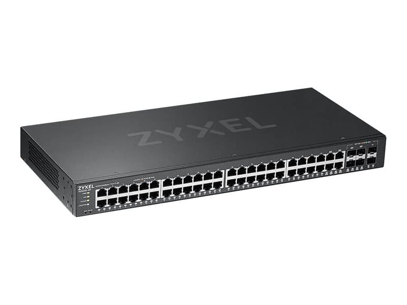 Zyxel GS2220-50 - Switch - Administrerad - 44 x 10/100/1000 + 4 x kombinations-Gigabit SFP + 2 x Gigabit SFP - rackmonterbar