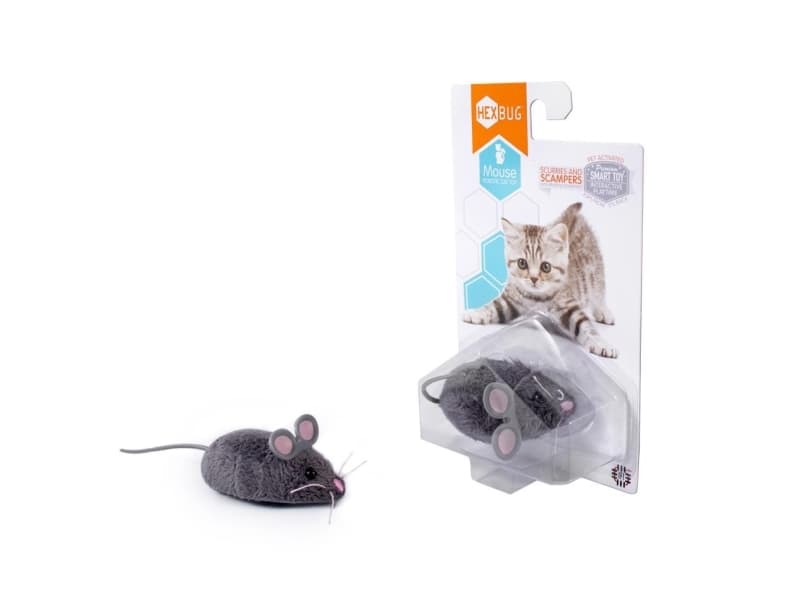 HEXBUG 480-3031, Katt, Interaktiv leksak, Grå, CEm RoHS, Batteri, LR44