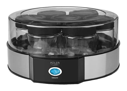 Adler AD 4476, Svart, Grå, Transparent, Yoghurt, 42 ° C, 20 W