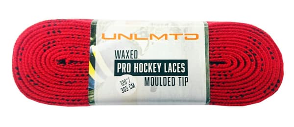 UNLMTD Vahatut Värilliset PRO-luistinnauhat Punainen 96"/244 cm