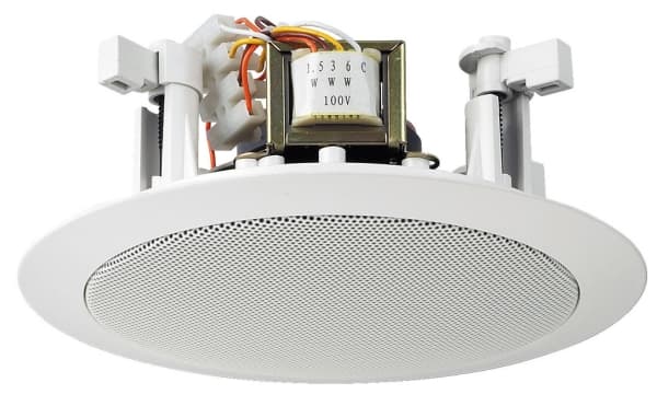 Monacor EDL-25, Ceiling-monterbar, Vit, Plast, Akrylnitrilbutadienstyren (ABS), 6 W, 87 dB, 100 - 14000 hz