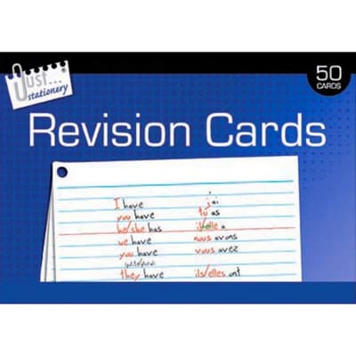 Just Stationery Revision Cards (Pack of 50)